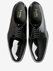 Loake Patent Leather Plain Black Derby Shoes - Image 3 of 4