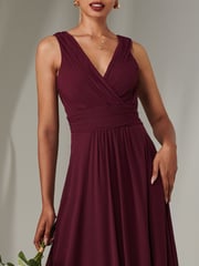 Jolie Moi Purple Cora Sleeveless Chiffon Maxi Dress - Image 3 of 6