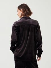 Hush Brown Oversized Hadley Velvet Shirt - Image 2 of 5