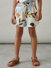 Reiss Multi Tommi Printed Drawstring-Waist Shorts - Image 3 of 4
