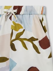 Reiss Multi Tommi Printed Drawstring-Waist Shorts - Image 4 of 4