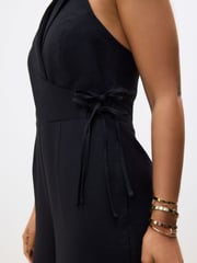 Black Halter Neck Jumpsuit - Image 4 of 4
