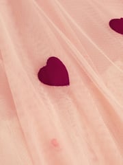 Monsoon Pink Strappy Appliqué Heart Dress - Image 3 of 3