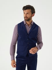 Skopes Blue Atkinson Co-ord Tailored Suit Waistcoat - Image 2 of 7