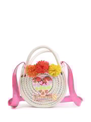 Billieblush Pink Logo Pom Pom Cross-Body Handle Bag - Image 1 of 6