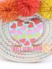 Billieblush Pink Logo Pom Pom Cross-Body Handle Bag - Image 5 of 6