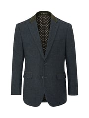 Skopes Grey Tailored Fit Tweed Effect Newsam Jacket - Image 3 of 4