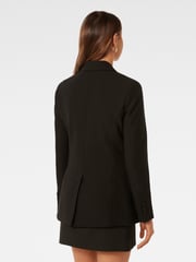 Forever New Black Elliott Tuxedo Double Breasted Blazer - Image 3 of 6