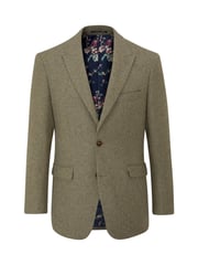 Skopes Green Tailored Fit Tweed Effect Ingram Jacket - Image 4 of 5