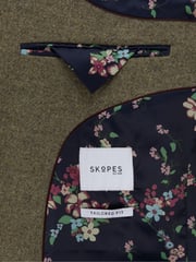 Skopes Green Tailored Fit Tweed Effect Ingram Jacket - Image 5 of 5