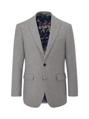 Skopes Grey Tailored Fit Tweed Effect Ingram Jacket - Image 1 of 5