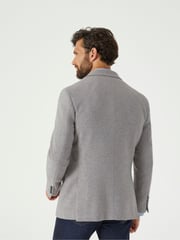 Skopes Grey Tailored Fit Tweed Effect Ingram Jacket - Image 2 of 5