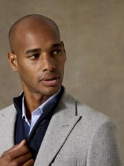 Skopes Grey Tailored Fit Tweed Effect Ingram Jacket - Image 4 of 5