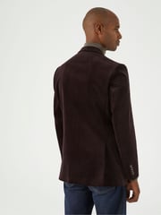 Skopes Brown Tailored Fit Corduroy Taylor Jacket - Image 3 of 6