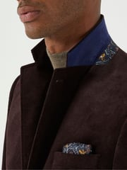 Skopes Brown Tailored Fit Corduroy Taylor Jacket - Image 4 of 6
