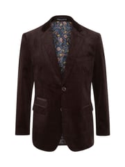 Skopes Brown Tailored Fit Corduroy Taylor Jacket - Image 5 of 6