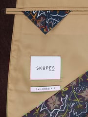 Skopes Brown Tailored Fit Corduroy Taylor Jacket - Image 6 of 6