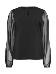 M&Co Black Keyhole Detail Scuba Mesh Top - Image 5 of 5