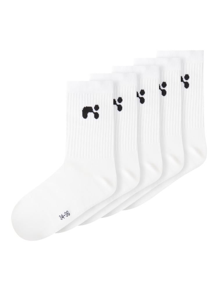 Name It White Kids Cotton Socks 5 Pack - Image 1 of 3
