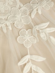 Monsoon Pink Sienna Crochet Lace Tulle Dress - Image 4 of 4