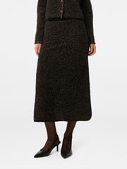 Forever New Black Anais Tweed Co-ord Midi Skirt - Image 1 of 5