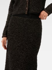 Forever New Black Anais Tweed Co-ord Midi Skirt - Image 3 of 5