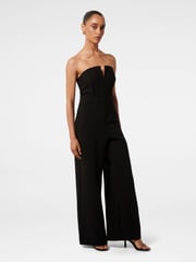 Forever New Black Petite Cora Corset Bodice Jumpsuit - Image 4 of 4