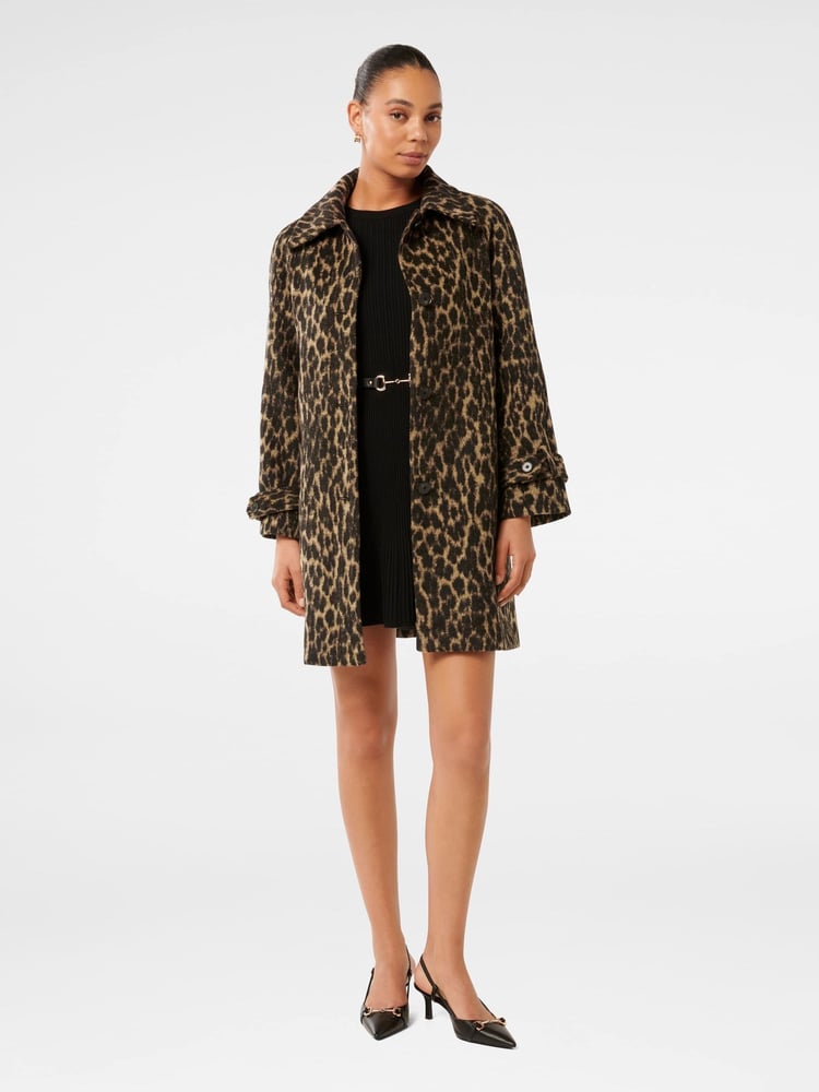 Forever New Slater Mantel mit Leoparden-Print - Bild 5 von 5