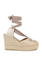 Jones Bootmaker Rosabelle Lace Detail Espadrilles - Image 1 of 5