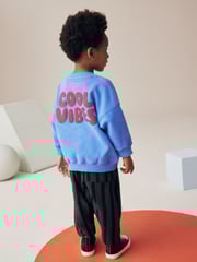 Blau/Grau - Sweatshirt und gestreifter Jogginghose im Set (3Monate–7Jahre) - Bild 1 von 5