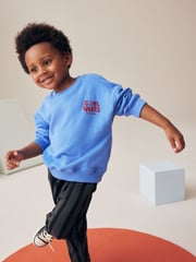 Blau/Grau - Sweatshirt und gestreifter Jogginghose im Set (3Monate–7Jahre) - Bild 3 von 5