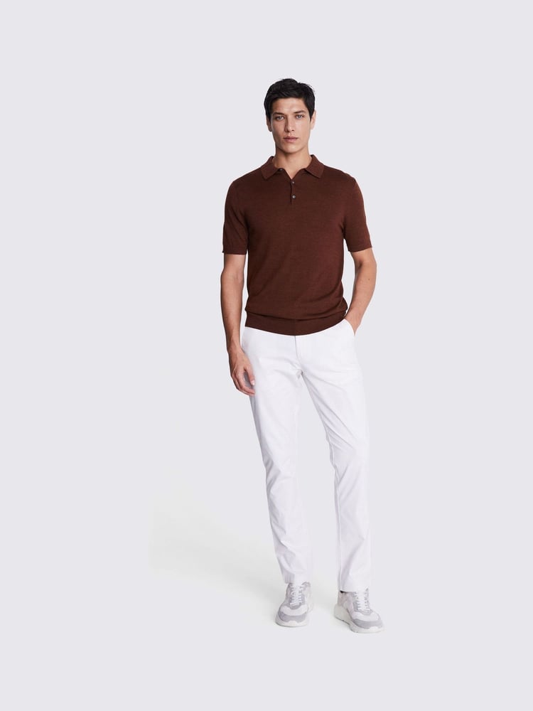 MOSS White Tailored Chino Trousers - Image 2 of 4