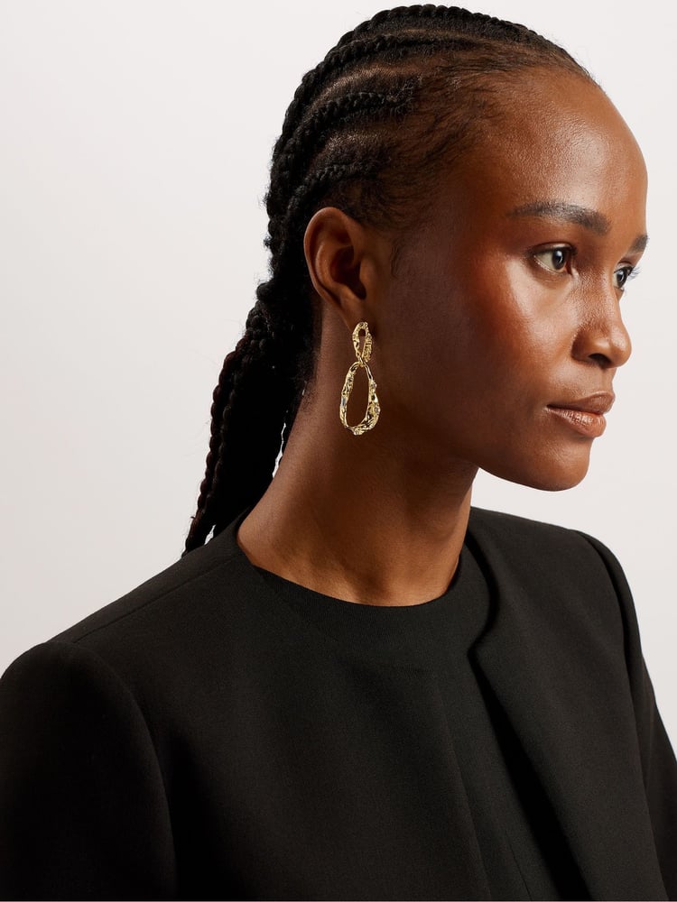 Ted Baker Black Manabuj Cropped Tailored Jacket - Image 2 of 6