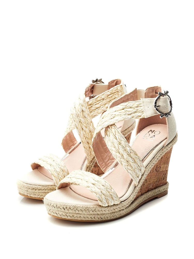 Moda In Pelle Crossover Strap Wedge Sandal - Image 2 of 4 Moda In Pelle Crossover Strap Wedge Sandal - Image 2 of 4