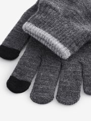 Charcoal Grey Magic Gloves 3 Pack (3-16yrs) - Image 2 of 2