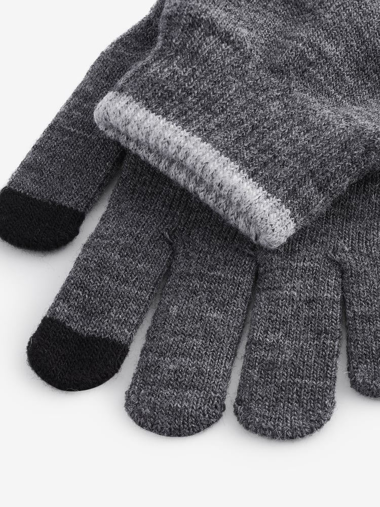 Charcoal Grey Magic Gloves 3 Pack (3-16yrs) - Image 2 of 2