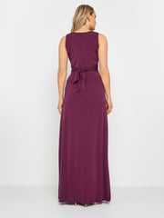 Long Tall Sally Burgundy Red Knot Front Maxi Dress - Image 3 of 5