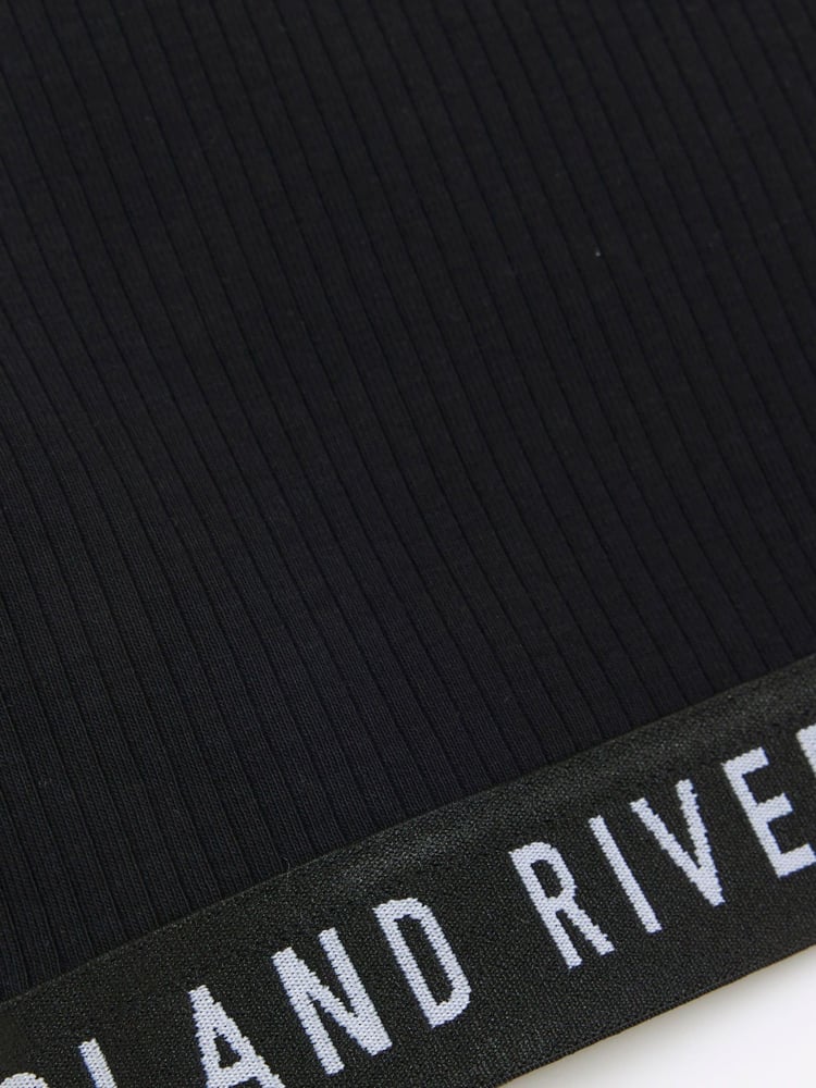 River Island Pink Girls Waistband Rib 100% Cotton Tanks 2 Pack - Image 4 of 4
