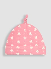 JoJo Maman Bébé Pink Baby Hats 2 Pack - Image 2 of 5