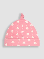 JoJo Maman Bébé Pink Baby Hats 2 Pack - Image 3 of 5