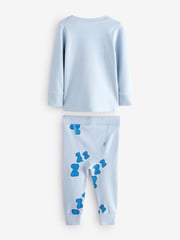 Blue/Stone 3 Pack Snuggle Pyjamas (9mths-8yrs) - Image 8 of 10