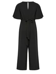 Yours Curve Black Buckle Detail Jumpsuit - Image 6 of 6
