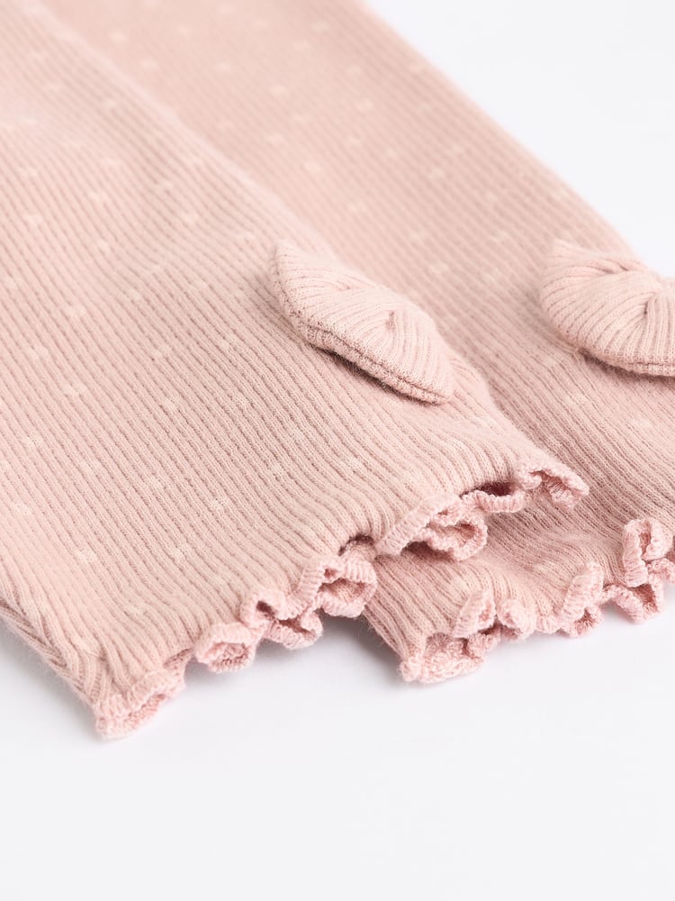 Pink Cosy Baby Long Sleeve Top and Leggings 3 Piece Set - Image 22 of 22