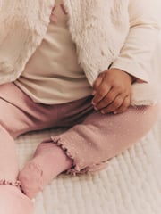 Pink Cosy Baby Long Sleeve Top and Leggings 3 Piece Set - Image 8 of 22