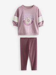 Blue/ Purple/ White Sleepy Bear Leggings Pyjamas 3 Pack (9mths-8yrs) - Image 6 of 9