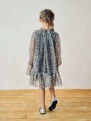 Animal Mesh Long Sleeve Dress (3-16yrs) - Image 4 of 4