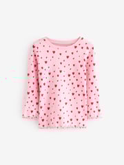 Red Bow/ Heart Long Sleeve Snuggle Pyjamas 3 Pack (9mths-16yrs) - Image 12 of 17