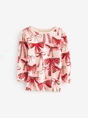 Red Bow/ Heart Long Sleeve Snuggle Pyjamas 3 Pack (9mths-16yrs) - Image 13 of 17