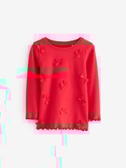 Red Bow/ Heart Long Sleeve Snuggle Pyjamas 3 Pack (9mths-16yrs) - Image 14 of 17