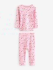 Red Bow/ Heart Long Sleeve Snuggle Pyjamas 3 Pack (9mths-16yrs) - Image 9 of 17